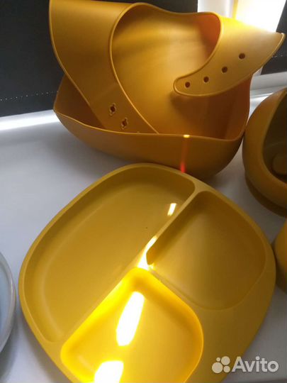 Набор детской силиконовой посуды