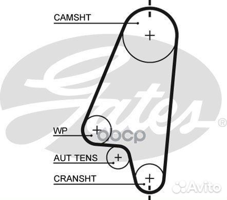 Комплект грм с помпой opel astra/corsa/vectra 1