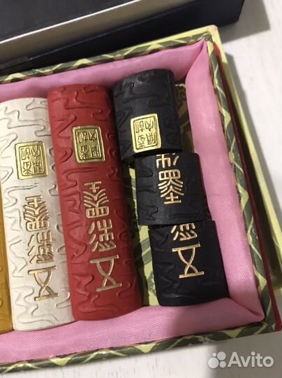 Набор для каллиграфии/тушь цветная в брикете