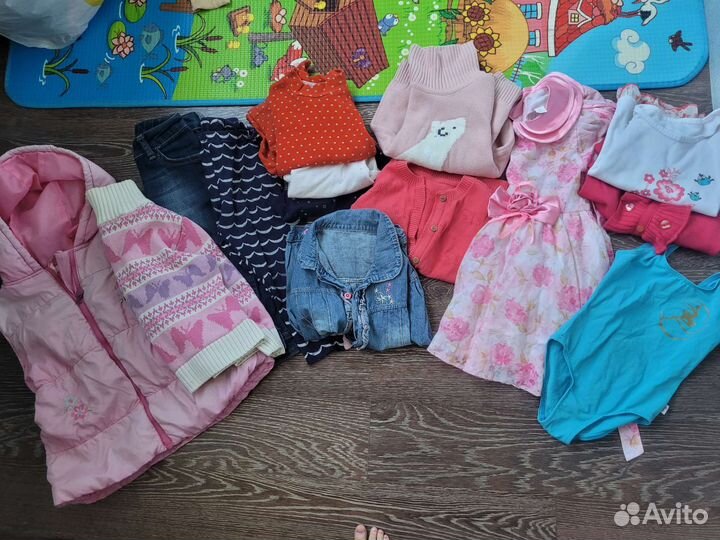 Вещи пакетом на девочку 86 92