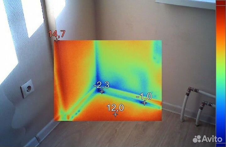 Аренда тепловизора. Поиск утечек тепла
