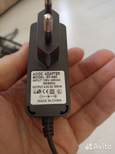 Адаптеры питания 12В, 5В, 4,5В