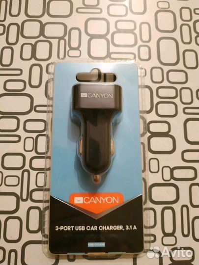 Автомобильное зарядное устройство canyon на 3 USB