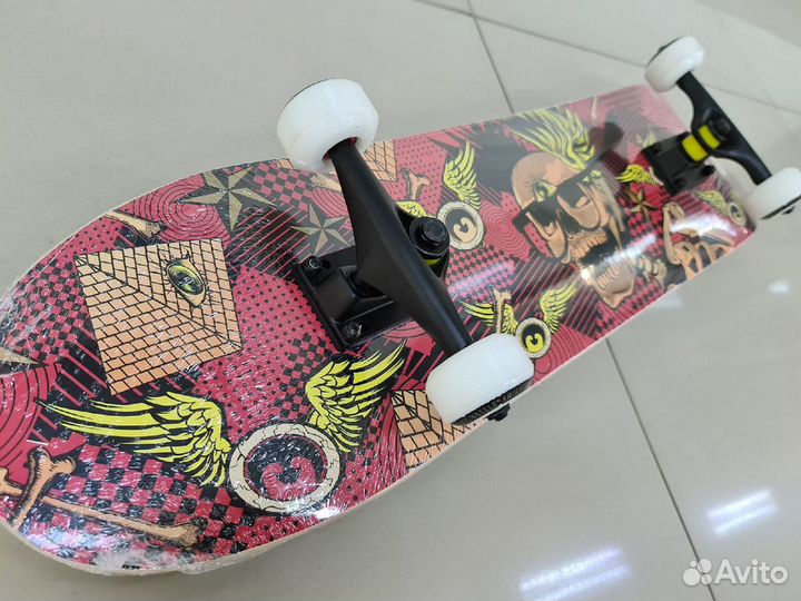 Скейтборд трюковой Explore (череп) Новый
