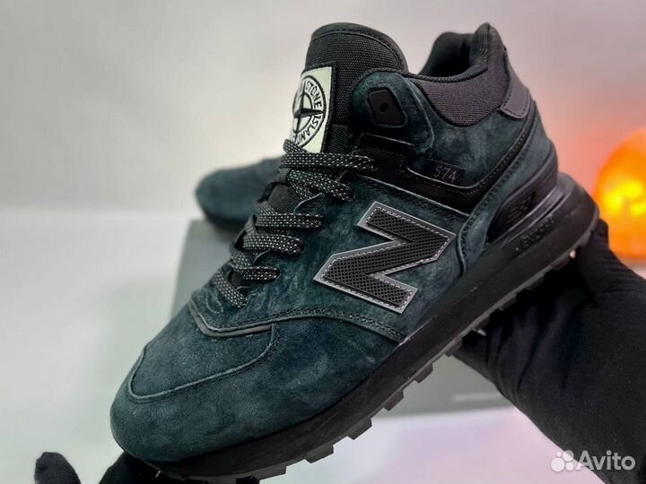 Кроссовки New Balance 574 Stone Island зима