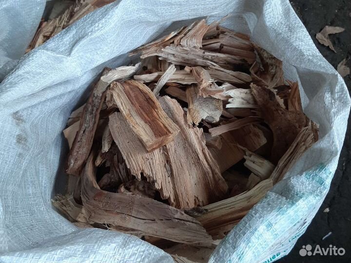 Дрова фруктовые колотые в мешках