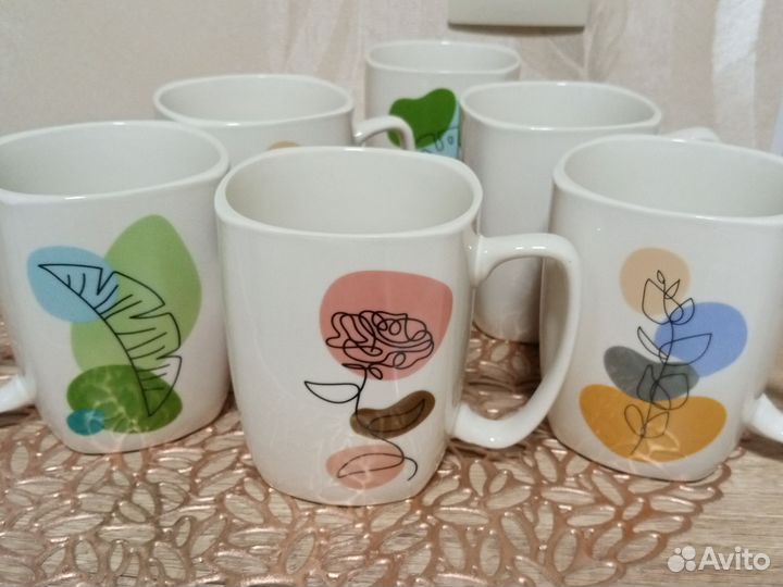 Набор кружек новый