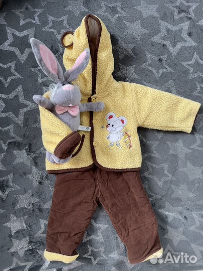 3 костюма на мальчика, джинсовка, пакет вещей