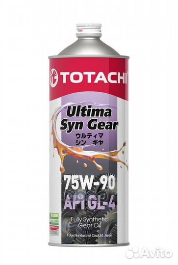 Totachi ultra SYN-gear 75W90 GL-4 Жидкость