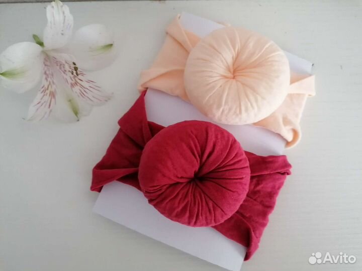 Повязка бублик для малышки