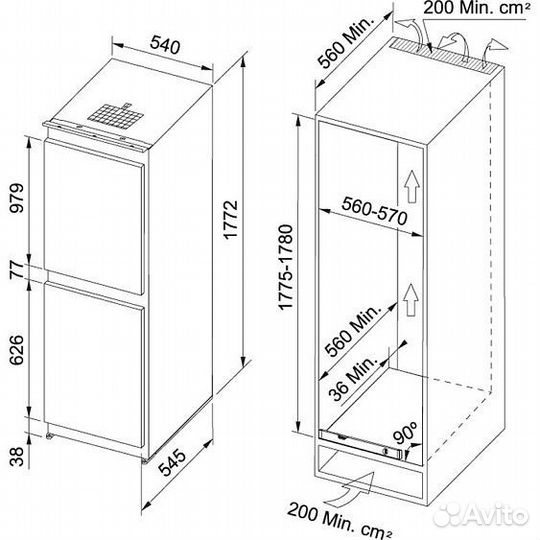 Холодильник franke FCB 320 NR ENF V A++