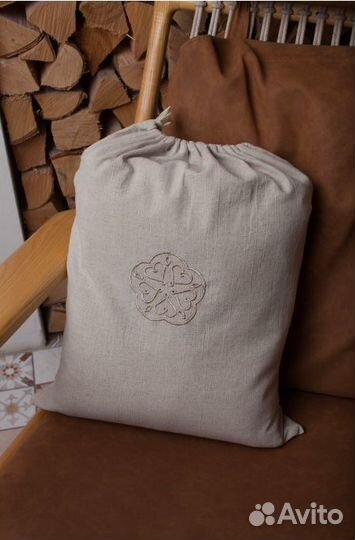 Комплект постельного белья евро / 2х-спальное лен