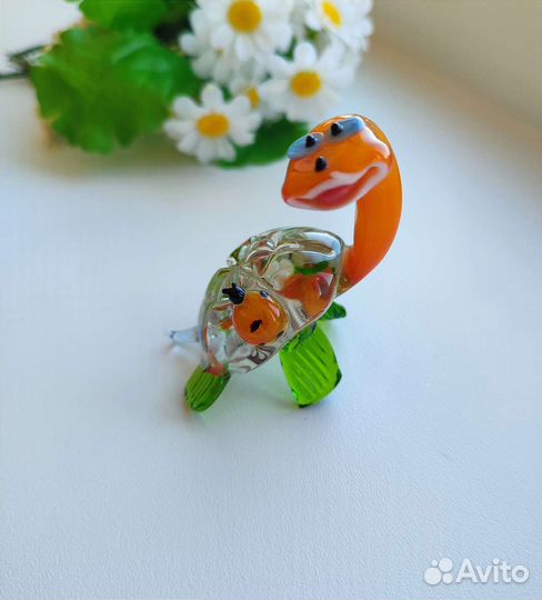 Черепашка стеклянная сувенир
