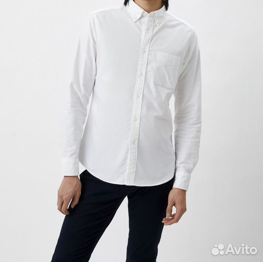 Мужская рубашка белая Uniqlo