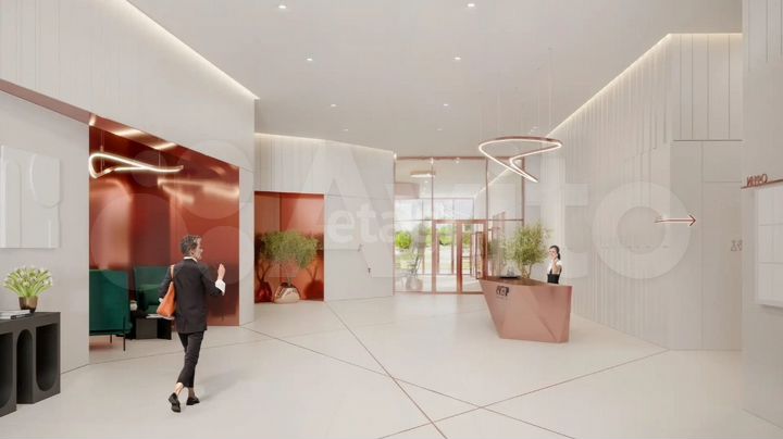 1-к. квартира, 55 м², 42/46 эт.