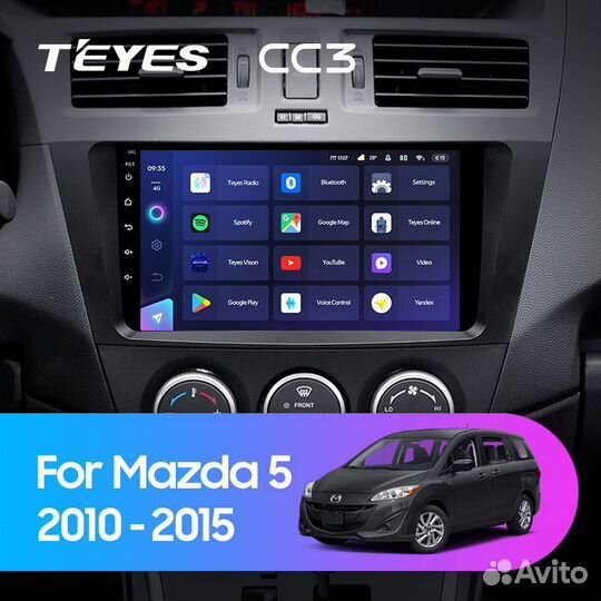 Магнитола Teyes CC3 6/128 Mazda 5 2010-2015