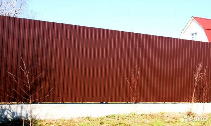 Забор из профнастила