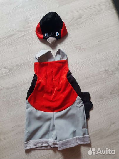 Новогодний костюм для мальчика снегирь