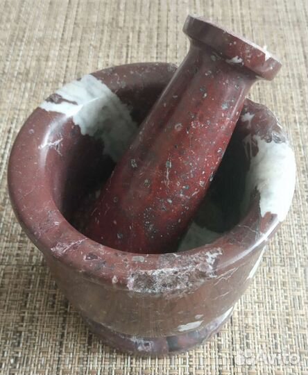 Ступка с пестиком мрамор