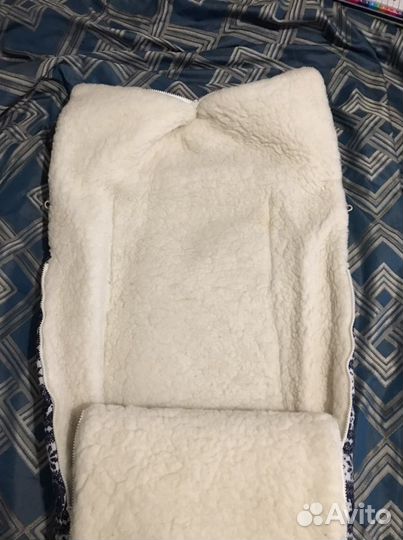 Конверт в коляску на овчине