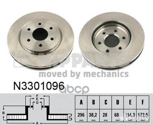 Диск торм Nissan Pathfinder (R51) Navara (D40)