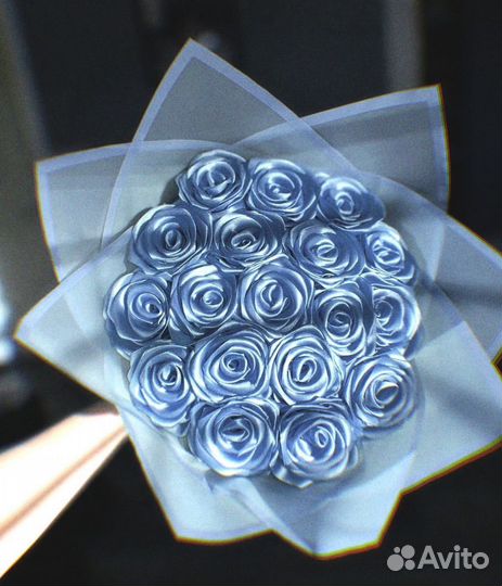 Букет из атласных лент