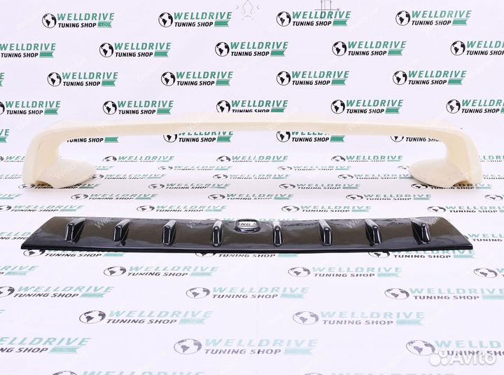 Спойлер и козырек стиль Evo Mitsubishi Lancer X