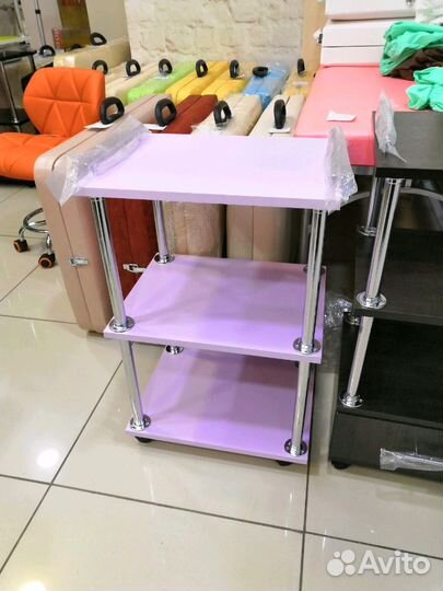 Столик тележка этажерка на колесах