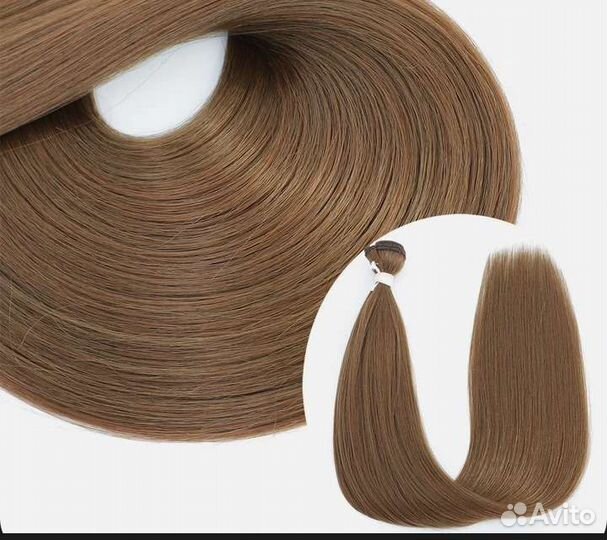Волосы для наращивания биопротеин коричневый
