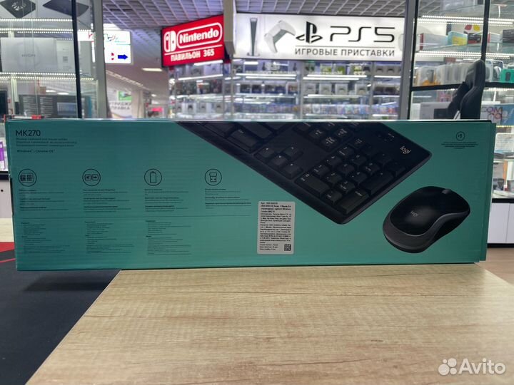Клавиатура и мышь Logitech Wireless Combo MK270