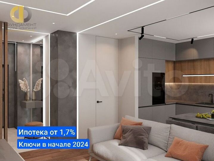 Квартира-студия, 25,1 м², 2/20 эт.