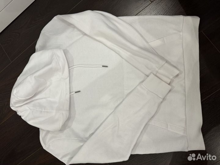 Худи оверсайз унисекс белое 44-46