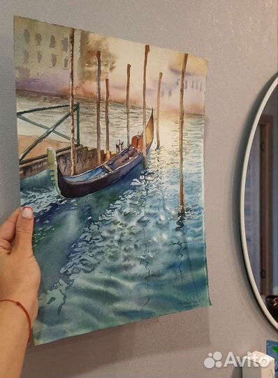 Картина Венеция акварелью от художника