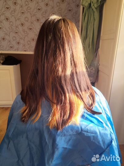 Окрашивание волос, стрижки