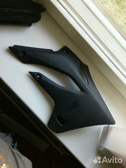 Защита радиатора, лопух на Kawasaki D-Tracker