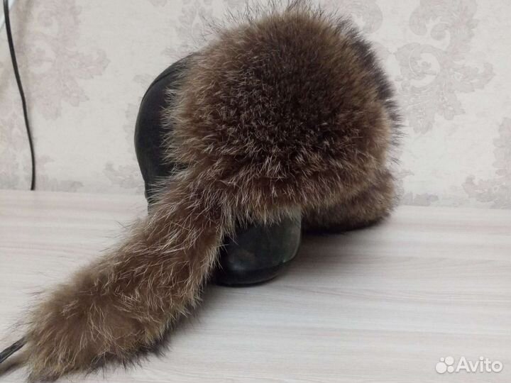 Шапка мужская енот