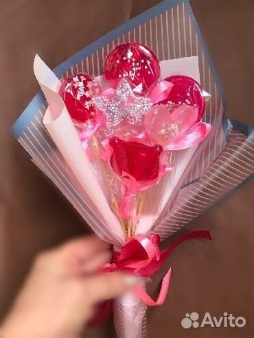 Мини-букеты из леденцов