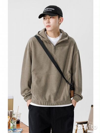 Худи Вельветовое оверсайз