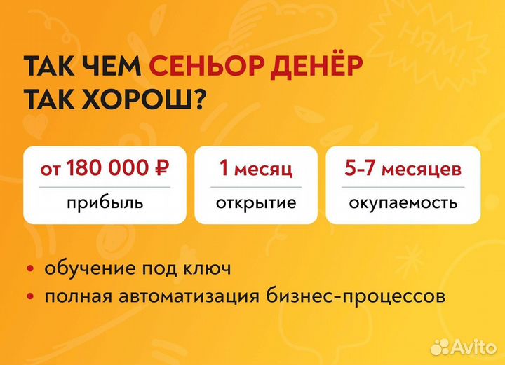 Открыть франшизу Сеньор Денёр