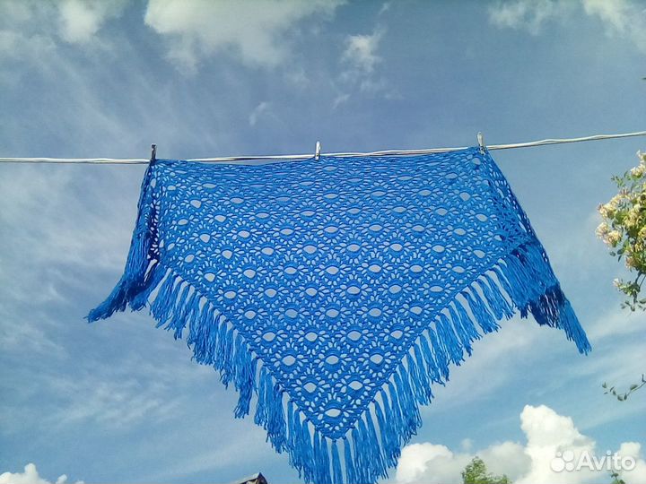 Шаль вязаная крючком