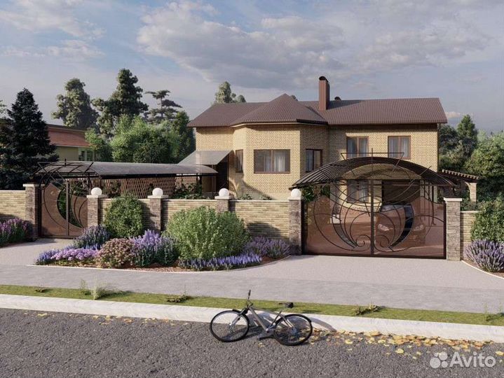 3D визуализация экстерьер, ландшафт