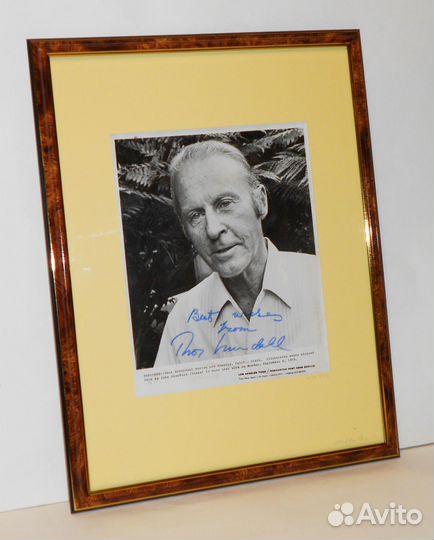 Автограф: Тур Хейердал. Фото 1977 года. Редкость