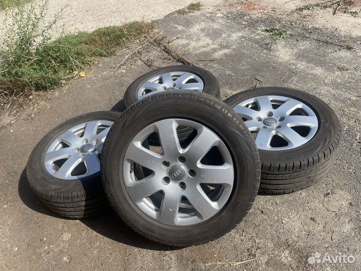Оригинальные диски R18 Ауди Q7 с резиной 255/55