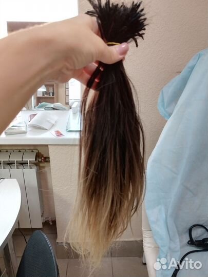 Волосы для наращивания 50 см бу