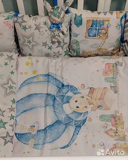 Бортики в кроватку новые