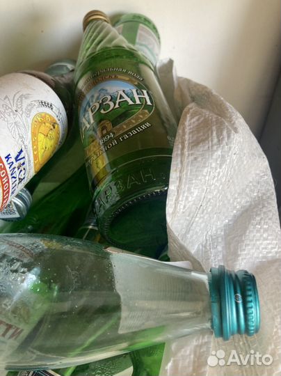 Бутылки стеклянные утиль