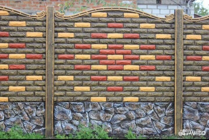 Бетонный еврозабор