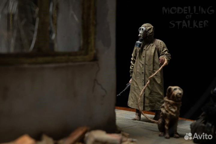 Диорама-фигуры ручной работы сталкер конец света