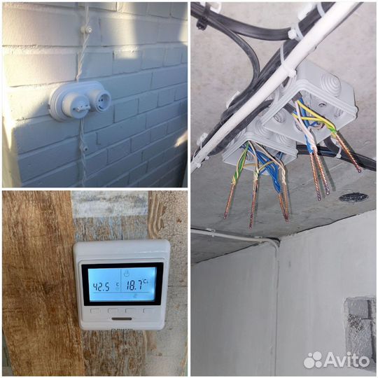 Услуги электрика, монтаж розеток, люстр