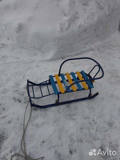 Детские зимние санки